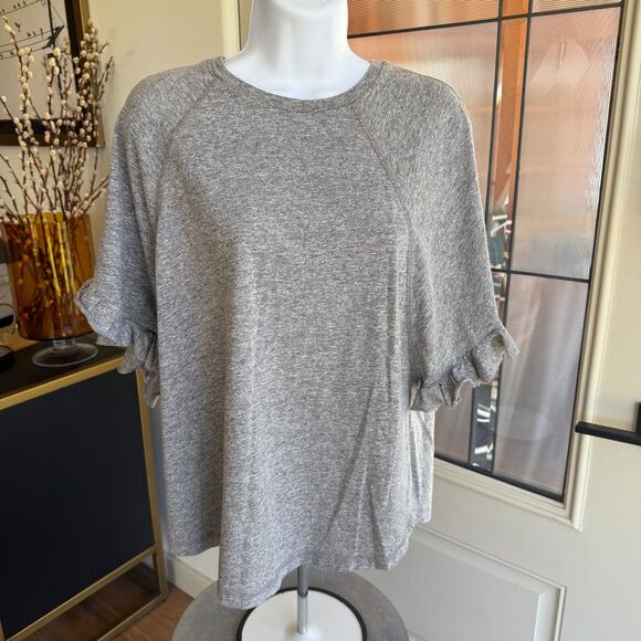 AG Adriano Goldschmied Heather Gray Top - Picture 1 of 7